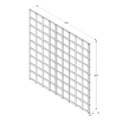 6ft Pine Trellis Panel, Pack Of 3 (W)183cm X (H)183cm -Hozelock Shop 6ft pine trellis panel pack of 3 w 183cm x h 183cm5013053173367 18bq
