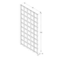 6ft Pine Trellis Panel, Pack Of 5 (W)91cm X (H)183cm -Hozelock Shop 6ft pine trellis panel pack of 5 w 91cm x h 183cm5013053173329 18bq