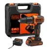 Black+Decker 18V 1 X 2Ah Li-ion Brushed Cordless Combi Drill KFBCD701D1K -Hozelock Shop black decker 18v 1 x 2ah li ion brushed cordless combi drill kfbcd701d1k5035048700693 07c bq