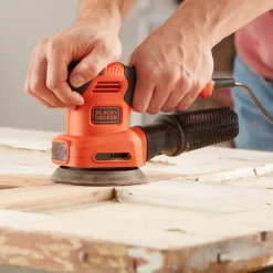 Black+Decker 230W 240V Corded Random Orbit Sander 14 Black+Decker 230W 240V Corded Random Orbit Sander -Hozelock Shop black decker 230w 240v corded random orbit sander5035048704226 03i bq