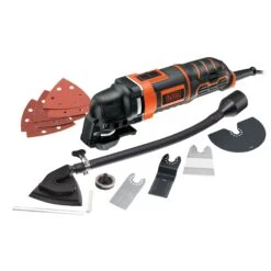 Black+Decker 240V 300W Corded Multi Tool MT300KA -Hozelock Shop black decker 240v 300w corded multi tool mt300ka5035048407752 02c