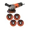 Black+Decker 710W 230V 115mm Corded Angle Grinder BEG010A5 -Hozelock Shop black decker 710w 230v 115mm corded angle grinder beg010a55035048712955 01c bq