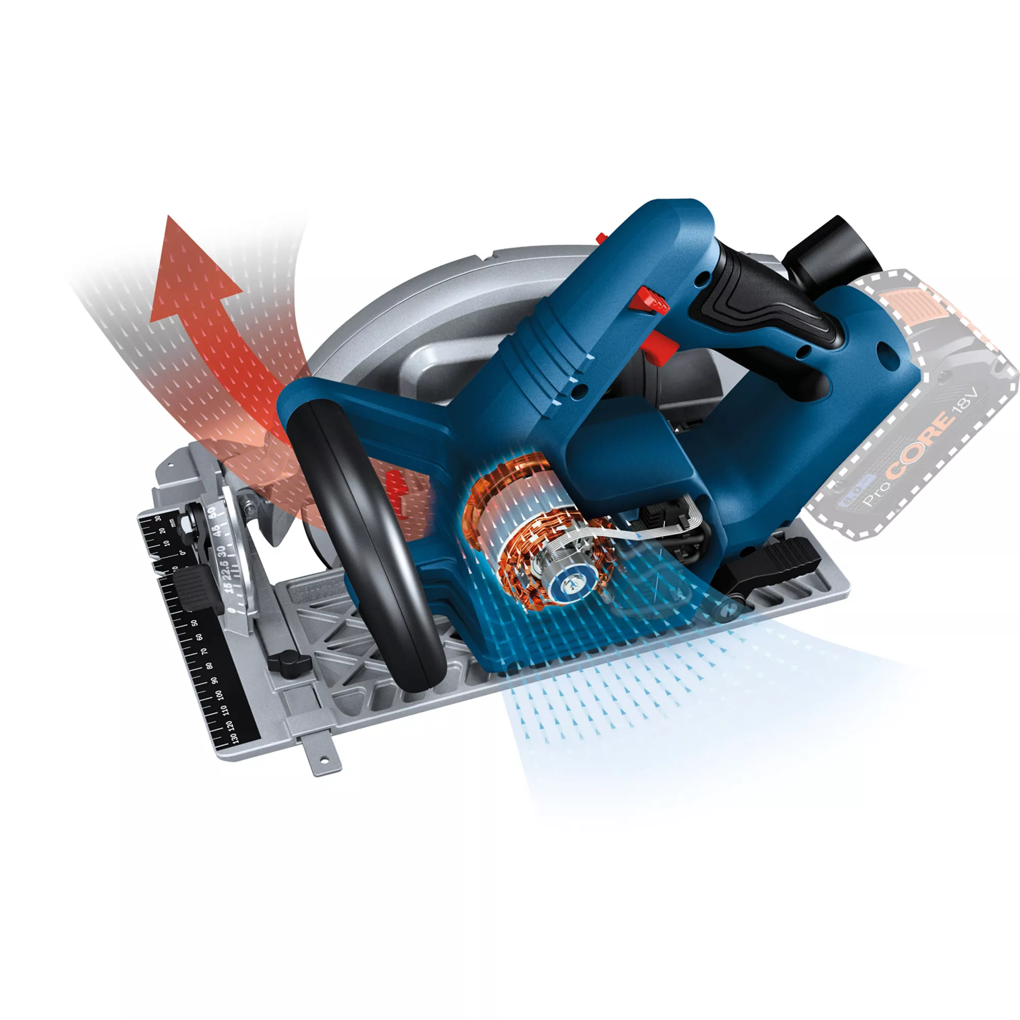 Bosch 18V 190mm Cordless Circular Saw GKS 18V 68 - Bare Unit 4 Bosch 18V 190mm Cordless Circular Saw GKS 18V 68 - Bare Unit - Image 2