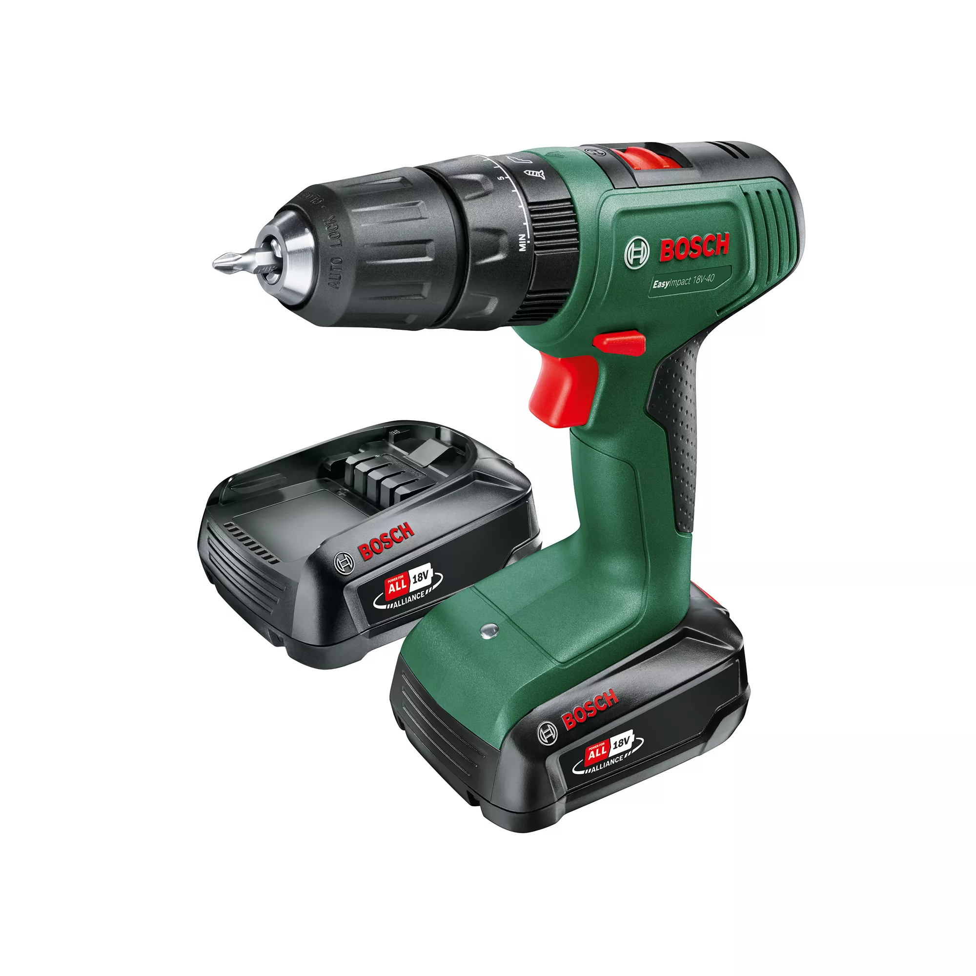 Bosch 18V 2 X 2.0Ah Li-ion Cordless Combi Drill EasyImpact 18V-40 4 Bosch 18V 2 X 2.0Ah Li-ion Cordless Combi Drill EasyImpact 18V-40 - Image 2