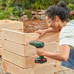 Bosch 18V 2 X 2.0Ah Li-ion Cordless Combi Drill EasyImpact 18V-40 12 Bosch 18V 2 X 2.0Ah Li-ion Cordless Combi Drill EasyImpact 18V-40 -Hozelock Shop bosch 18v 2 x 2 0ah li ion cordless combi drill easyimpact 18v 404053423232622 23i bq