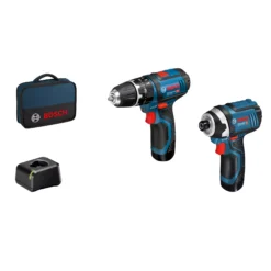 Bosch 18V 2 X 2.0Ah Li-ion Cordless Drill Driver & Impact Driver