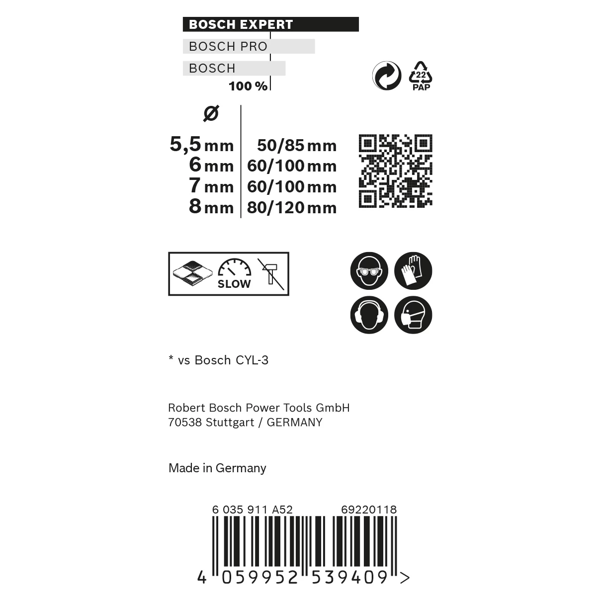 Bosch 4 Piece Straight Multi-purpose Drill Bit Set 8 Bosch 4 Piece Straight Multi-purpose Drill Bit Set - Image 6