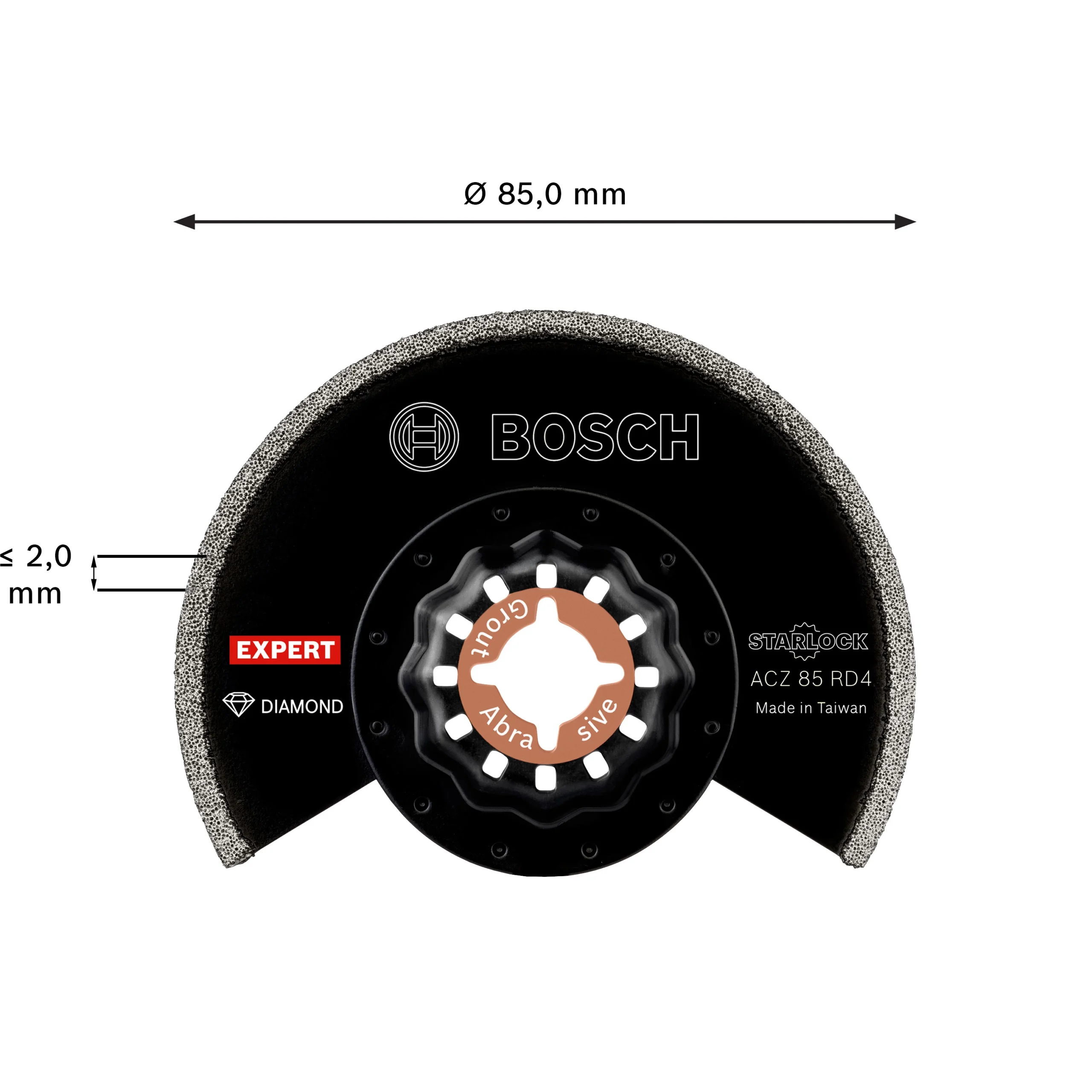 Bosch Expert Grout Removal Blade (Dia)85mm ACZ 85 RD 5 Bosch Expert Grout Removal Blade (Dia)85mm ACZ 85 RD - Image 3