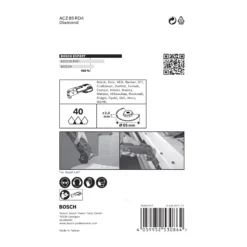 Bosch Expert Grout Removal Blade (Dia)85mm ACZ 85 RD 11 Bosch Expert Grout Removal Blade (Dia)85mm ACZ 85 RD -Hozelock Shop bosch expert grout removal blade dia 85mm acz 85 rd4059952530864 04c