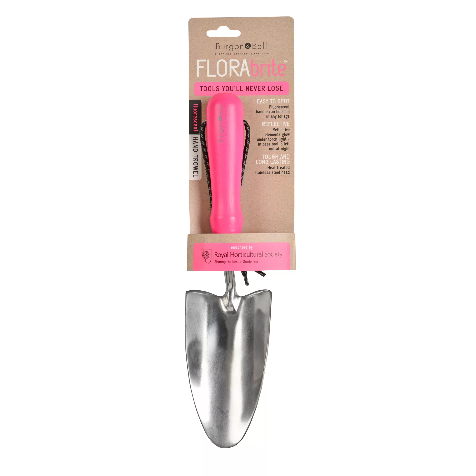 Burgon & Ball Flora Brite Pink Trowel 4 Burgon & Ball Flora Brite Pink Trowel - Image 2