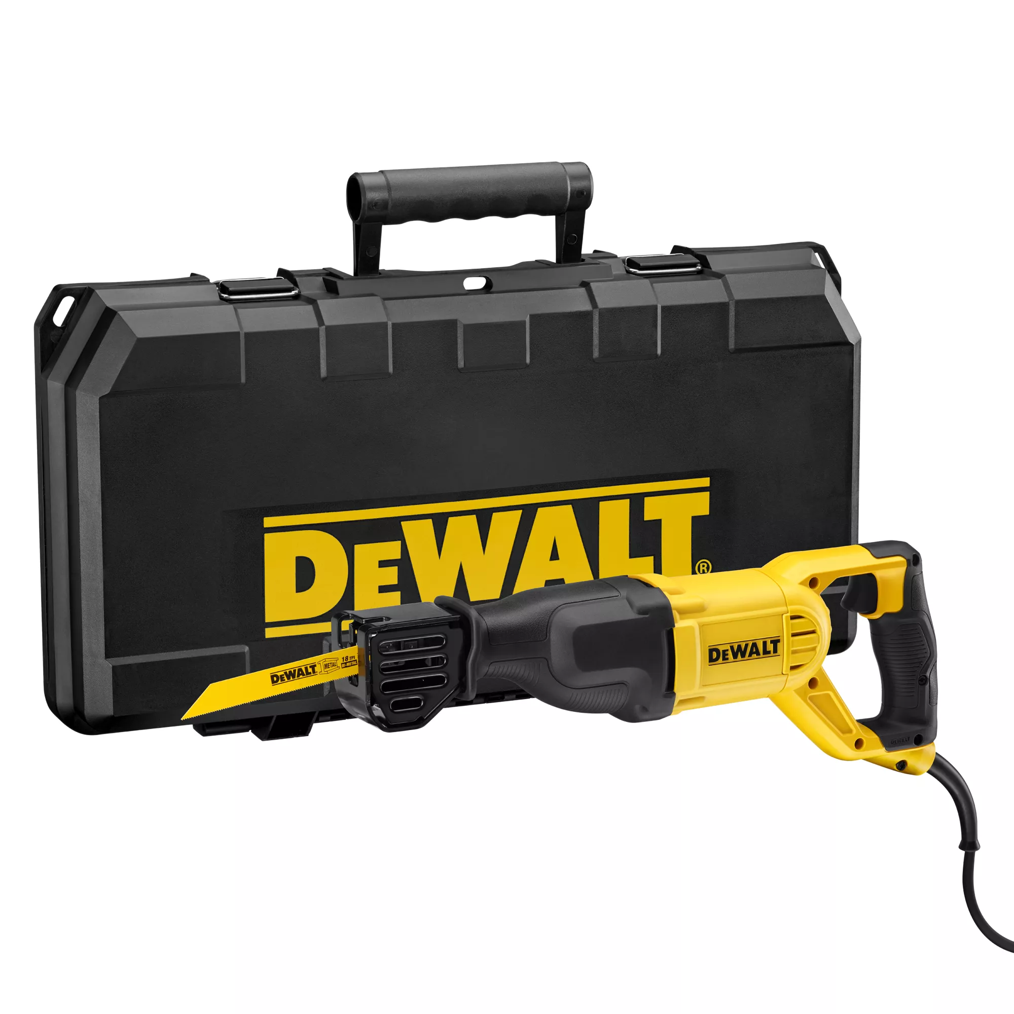 DeWalt 1100W 230V Corded Reciprocating Saw DWE305PK-GB 4 DeWalt 1100W 230V Corded Reciprocating Saw DWE305PK-GB - Image 2