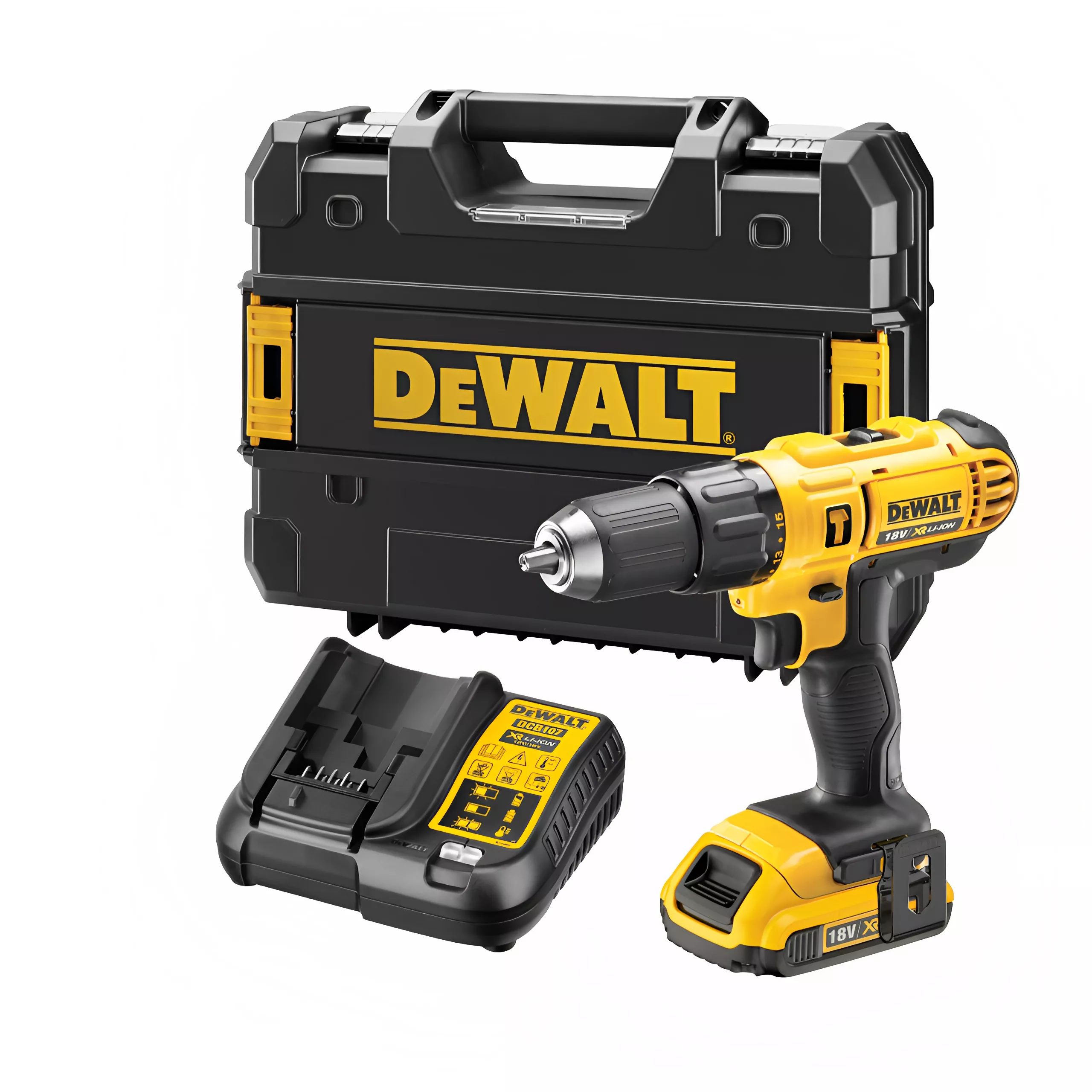 DeWalt 18V 1 X 2.0Ah Li-ion Brushed Cordless Combi Drill DCD776D1T- GB 3 DeWalt 18V 1 X 2.0Ah Li-ion Brushed Cordless Combi Drill DCD776D1T- GB
