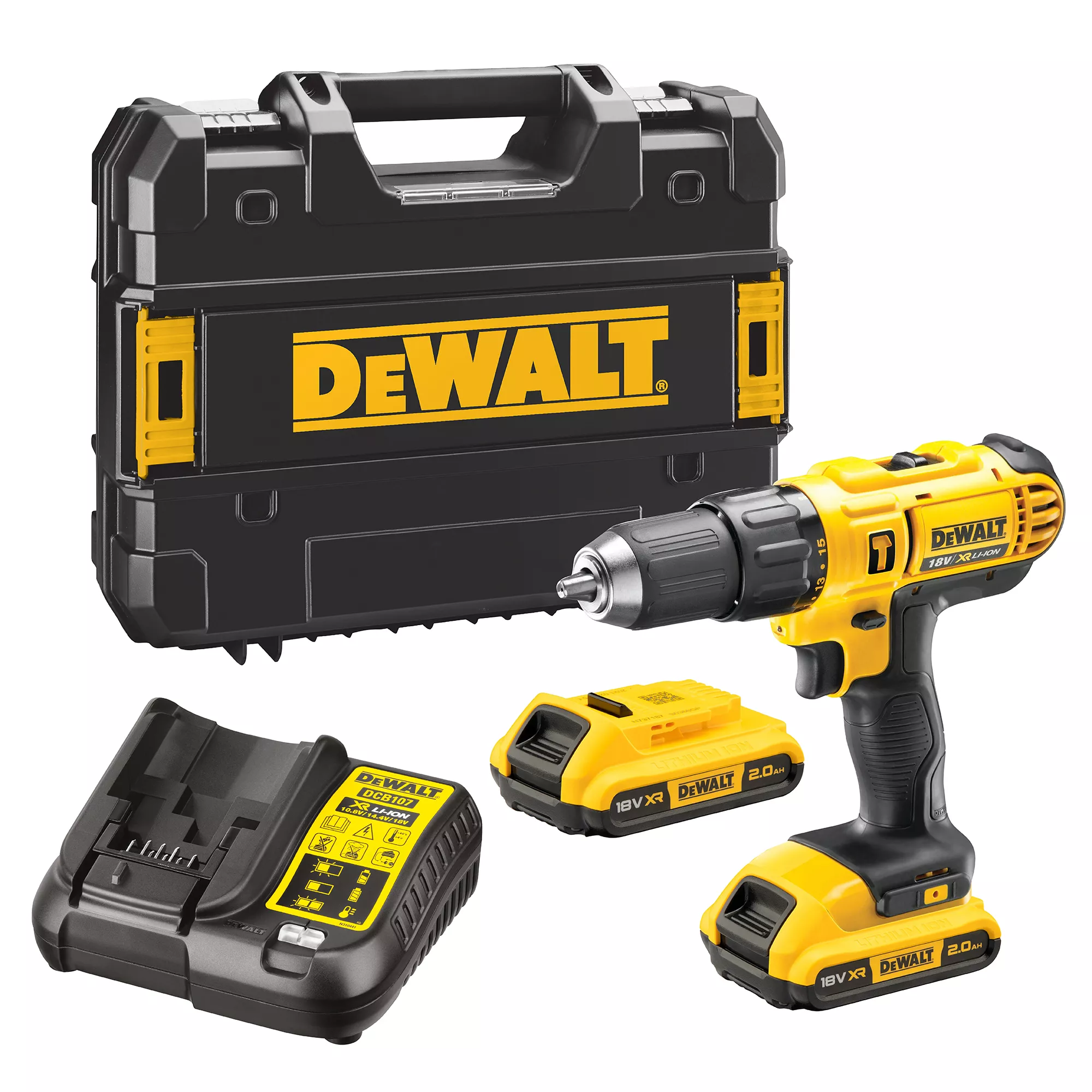 DeWalt 18V 2 X 2.0Ah Li-ion Brushed Cordless Combi Drill DCD776D2T- GB 3 DeWalt 18V 2 X 2.0Ah Li-ion Brushed Cordless Combi Drill DCD776D2T- GB