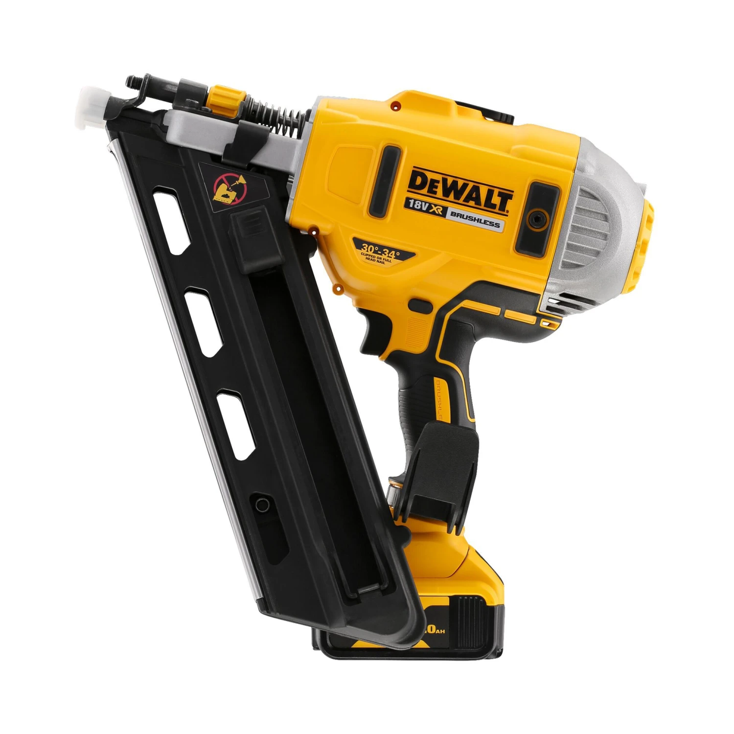 DeWalt 18V 90mm 2 X 5Ah Li-ion XR Cordless Angled Nailer DCN692P2-GB 6 DeWalt 18V 90mm 2 X 5Ah Li-ion XR Cordless Angled Nailer DCN692P2-GB - Image 4