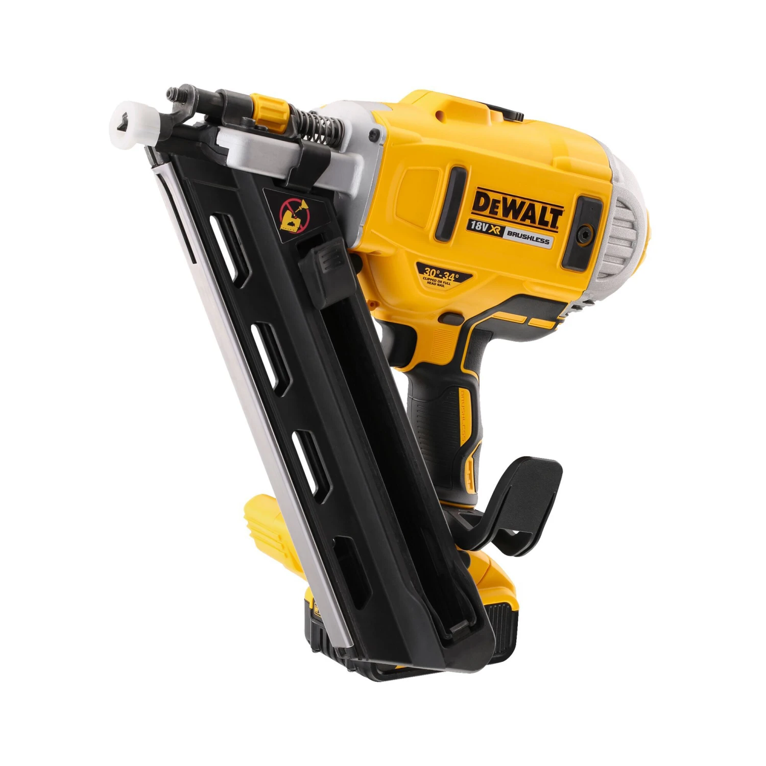 DeWalt 18V 90mm 2 X 5Ah Li-ion XR Cordless Angled Nailer DCN692P2-GB 7 DeWalt 18V 90mm 2 X 5Ah Li-ion XR Cordless Angled Nailer DCN692P2-GB - Image 5
