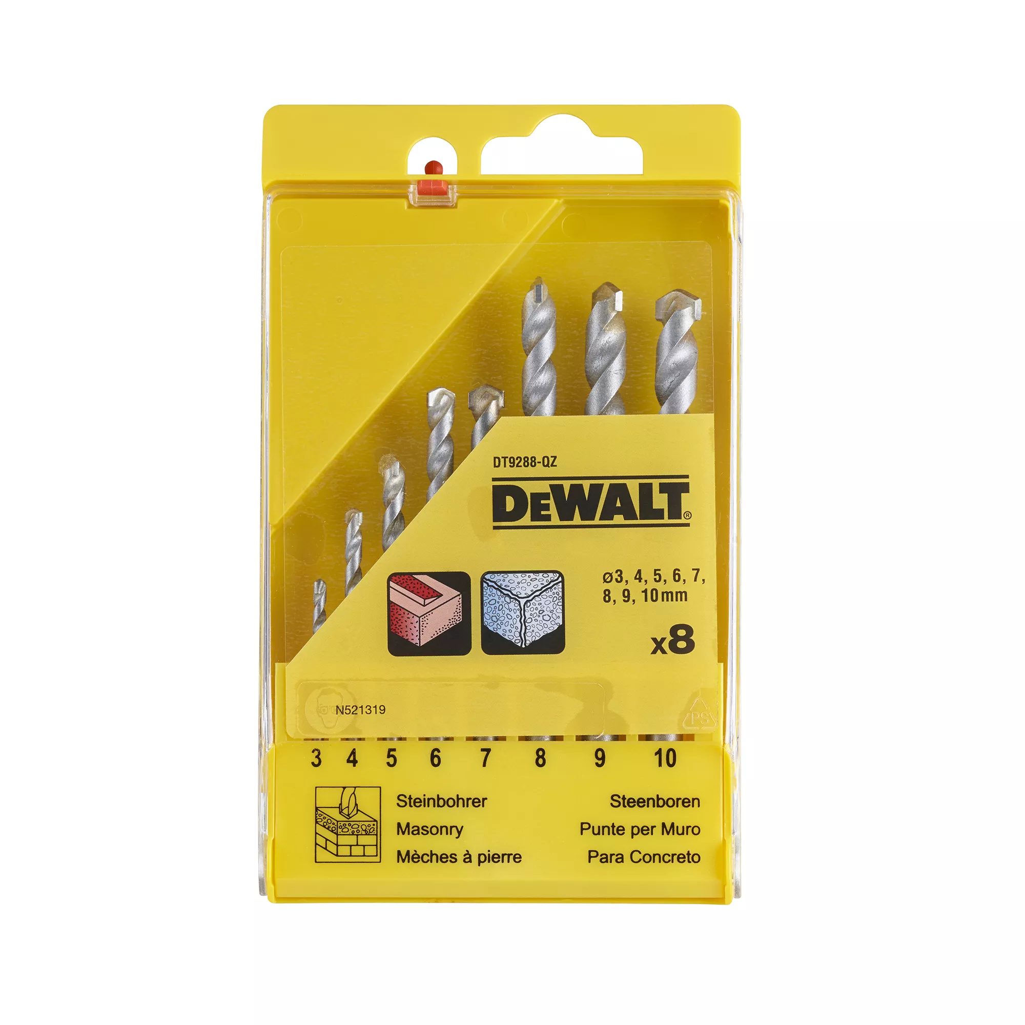 DeWalt 8 Piece Masonry Drill Bit Set 4 DeWalt 8 Piece Masonry Drill Bit Set - Image 2