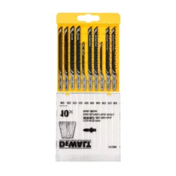 DeWalt Bayonet 10 Piece Jigsaw Blade Set DT2290-QZ -Hozelock Shop dewalt bayonet 10 piece jigsaw blade set dt2290 qz5035048061077 04c bq