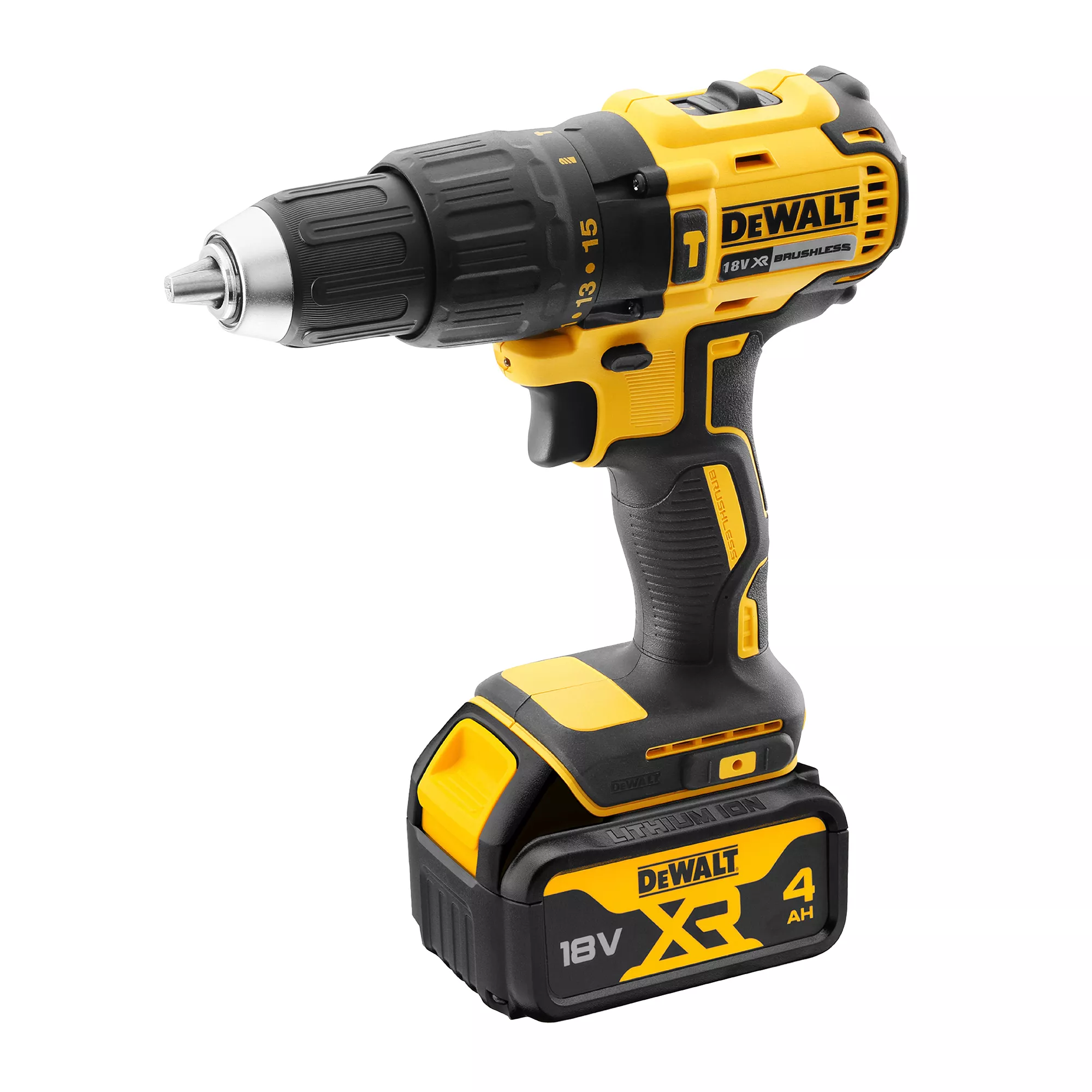 DeWalt XR 18V 1 X 4.0Ah Li-ion Brushless Cordless Combi Drill DCD778M1T-GB 4 DeWalt XR 18V 1 X 4.0Ah Li-ion Brushless Cordless Combi Drill DCD778M1T-GB - Image 2