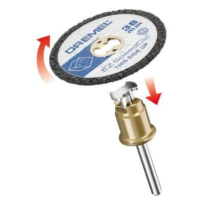 Dremel EZ SpeedClic Cutting Disc 38mm X 3.2mm, Pack Of 5 4 Dremel EZ SpeedClic Cutting Disc 38mm X 3.2mm, Pack Of 5 - Image 2