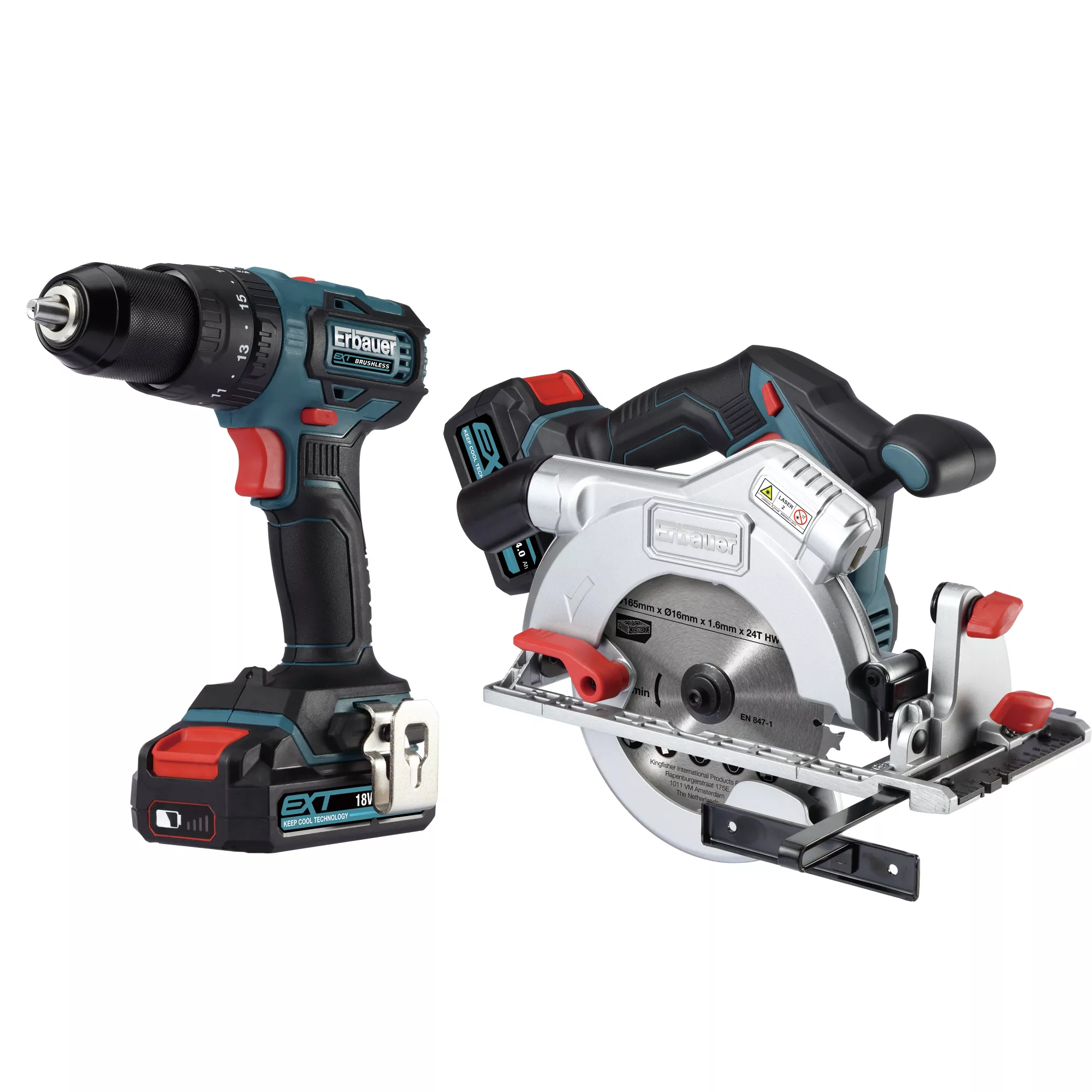 Erbauer 18V 5.0Ah Li-ion EXT Cordless 2 Piece Power Tool Kit ECD18-Li-2 ECS18-Li 3 Erbauer 18V 5.0Ah Li-ion EXT Cordless 2 Piece Power Tool Kit ECD18-Li-2 ECS18-Li
