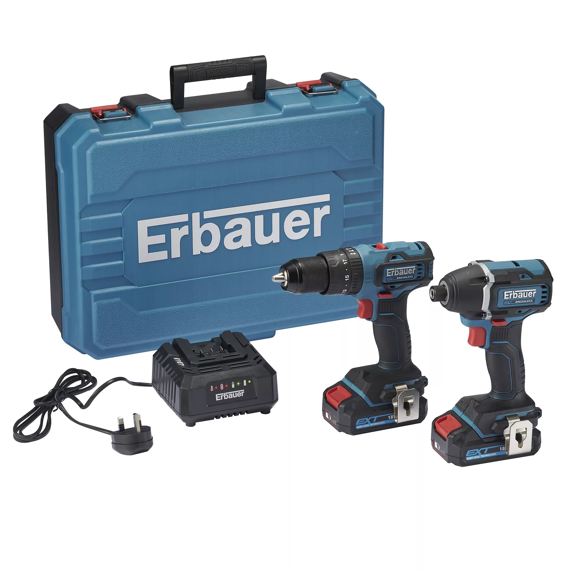 Erbauer EXT 18V 2 X 2Ah Li-ion Cordless Combi Drill & Impact Driver EID18-Li 4 Erbauer EXT 18V 2 X 2Ah Li-ion Cordless Combi Drill & Impact Driver EID18-Li - Image 2