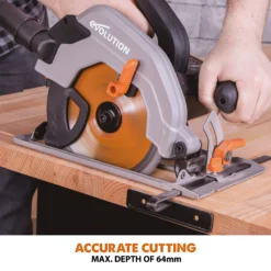 Evolution 1200W 240V 185mm Corded Circular Saw R185CCSL240 -Hozelock Shop evolution 1200w 240v 185mm corded circular saw r185ccsl2400849713074065 04i BQ