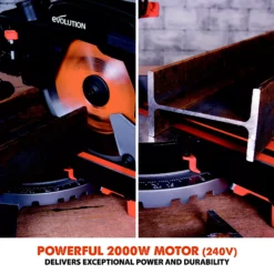 Evolution 2000W 240V 255mm Corded Sliding Mitre Saw R255SMS -Hozelock Shop evolution 2000w 240v 255mm corded sliding mitre saw r255sms0849713073716 21bq