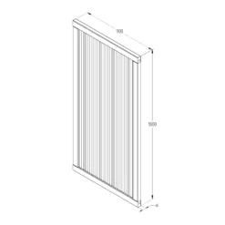 Forest Garden Noise Reduction Wood Slatted Gate, (H)1.8m (W)0.9m -Hozelock Shop forest garden noise reduction wood slatted gate h 1 8m w 0 9m5013053166543 04t bq