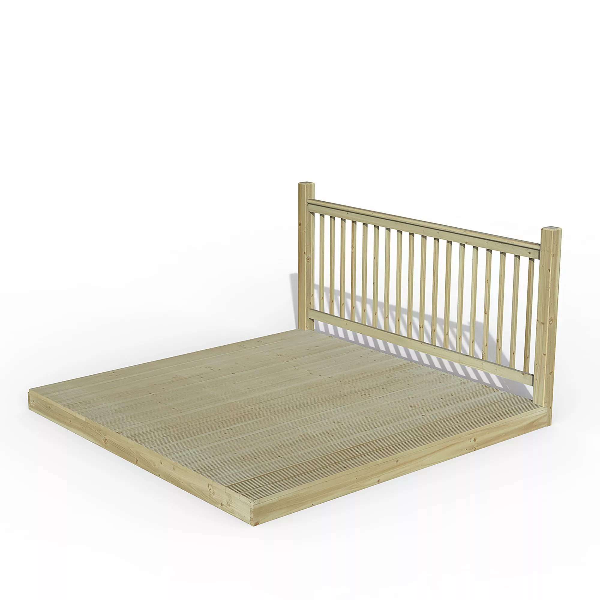 Forest Garden Softwood Decking Kit, X1 Balustrade (L) 1.31m X (W) 2.46m 3 Forest Garden Softwood Decking Kit, X1 Balustrade (L) 1.31m X (W) 2.46m