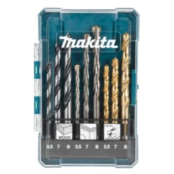 Makita 9 Piece Straight Mixed Drill Bit Set