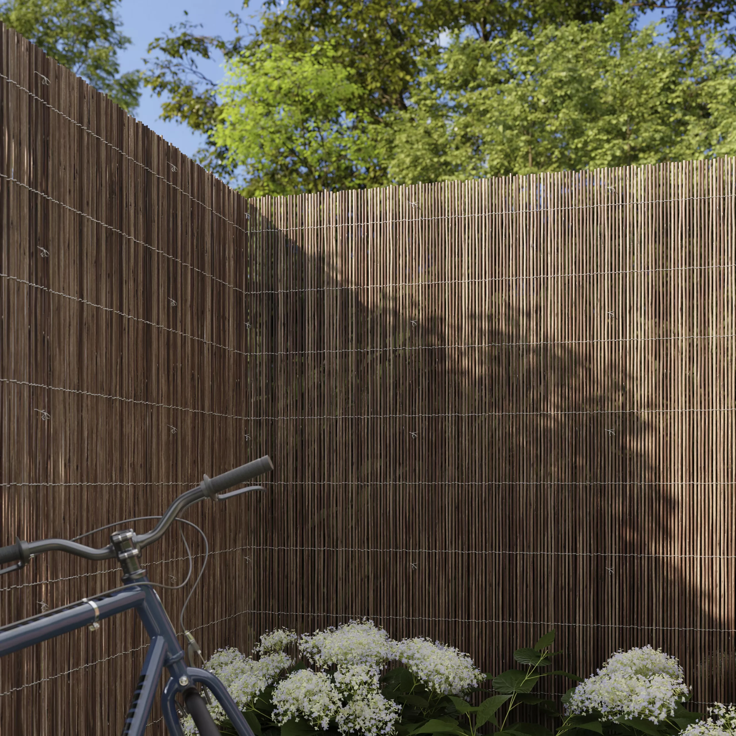 Natural Wicker Garden Screen (H)1.8m (W)3m 7 Natural Wicker Garden Screen (H)1.8m (W)3m - Image 5