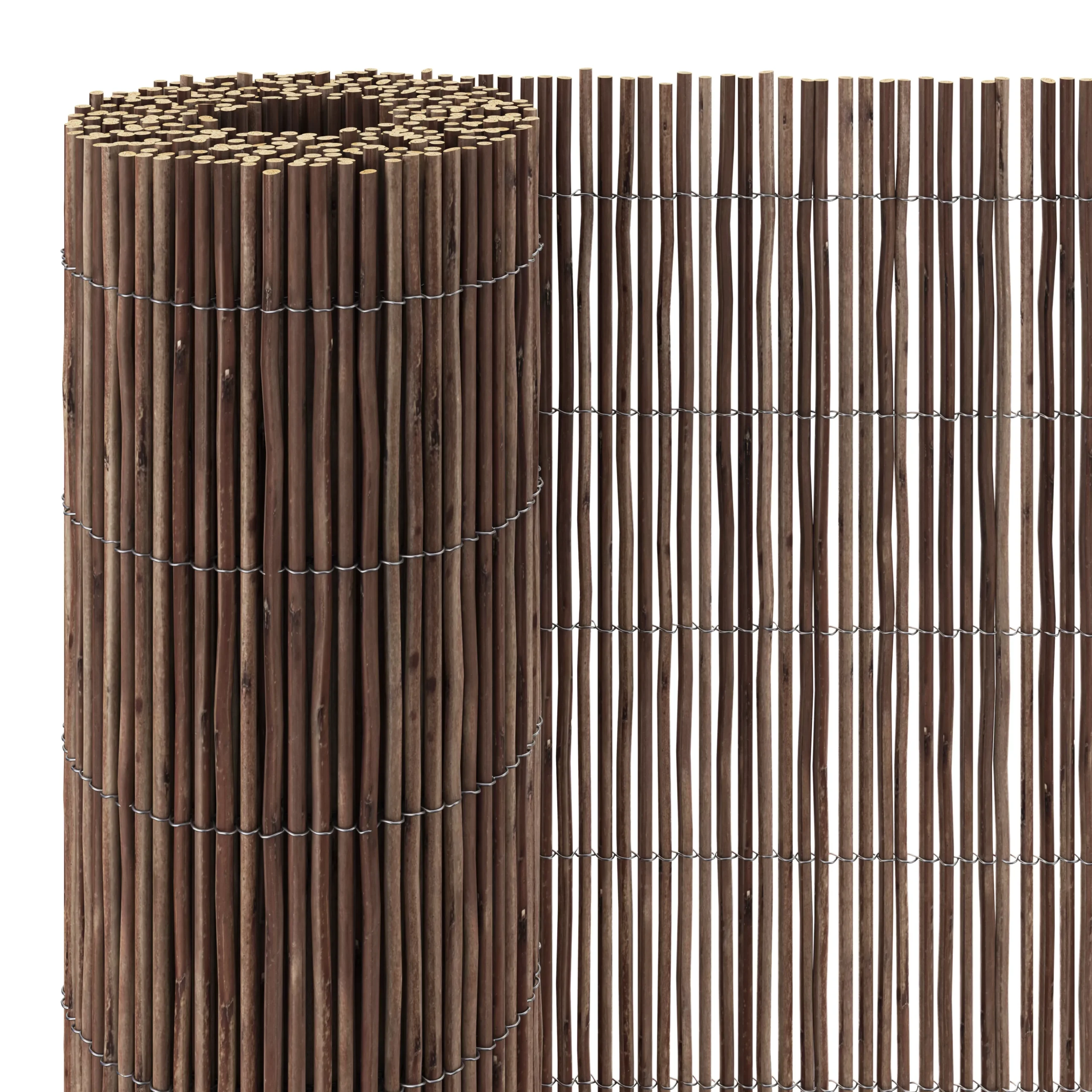 Natural Wicker Garden Screen (H)1.8m (W)3m 3 Natural Wicker Garden Screen (H)1.8m (W)3m