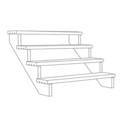 Richard Burbidge Redwood Deck Step (W)1066mm (T)40mm, Set Of 6 -Hozelock Shop richard burbidge redwood deck step w 1066mm t 40mm set of 65000473080368 01t BQ