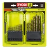 Ryobi 19 Piece HSS Drill Bit Set -Hozelock Shop ryobi 19 piece hss drill bit set4892210173898 01c bq