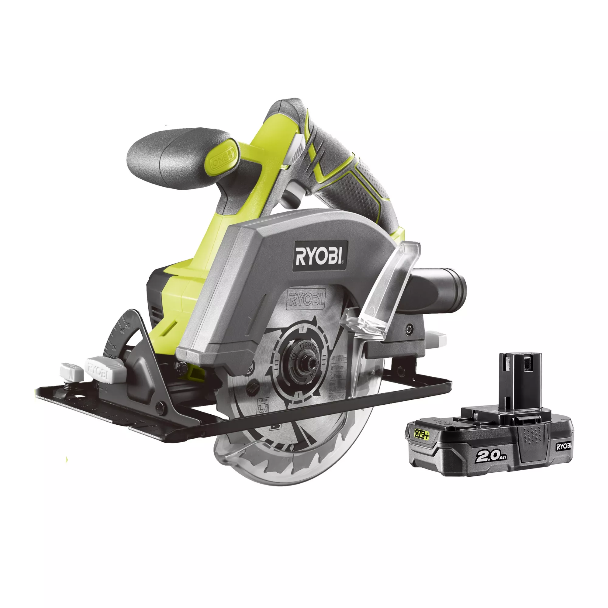 Ryobi ONE+ 18V 1 X 2Ah Li-ion 150mm Cordless Circular Saw R18CSP-120S 4 Ryobi ONE+ 18V 1 X 2Ah Li-ion 150mm Cordless Circular Saw R18CSP-120S - Image 2