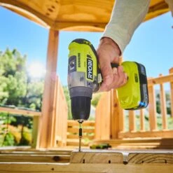 Ryobi ONE+ 18V 2 X 2Ah Li-ion Brushless Cordless Combi Drill R18PD5-220S -Hozelock Shop ryobi one 18v 2 x 2ah li ion brushless cordless combi drill r18pd5 220s4892210160805 01i bq