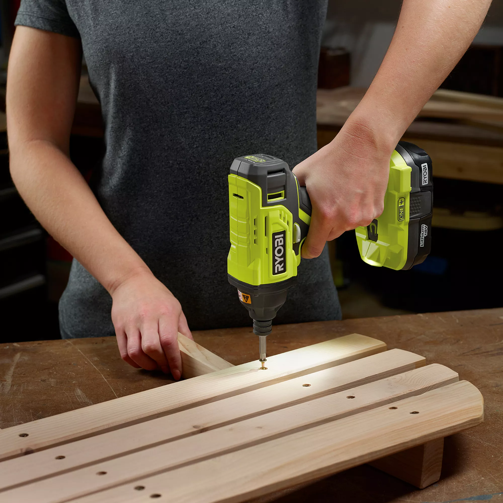Ryobi ONE+ 2 X 2Ah Li-ion Cordless Combi Drill & Impact Driver R18ID2PPD-220S 6 Ryobi ONE+ 2 X 2Ah Li-ion Cordless Combi Drill & Impact Driver R18ID2PPD-220S - Image 4