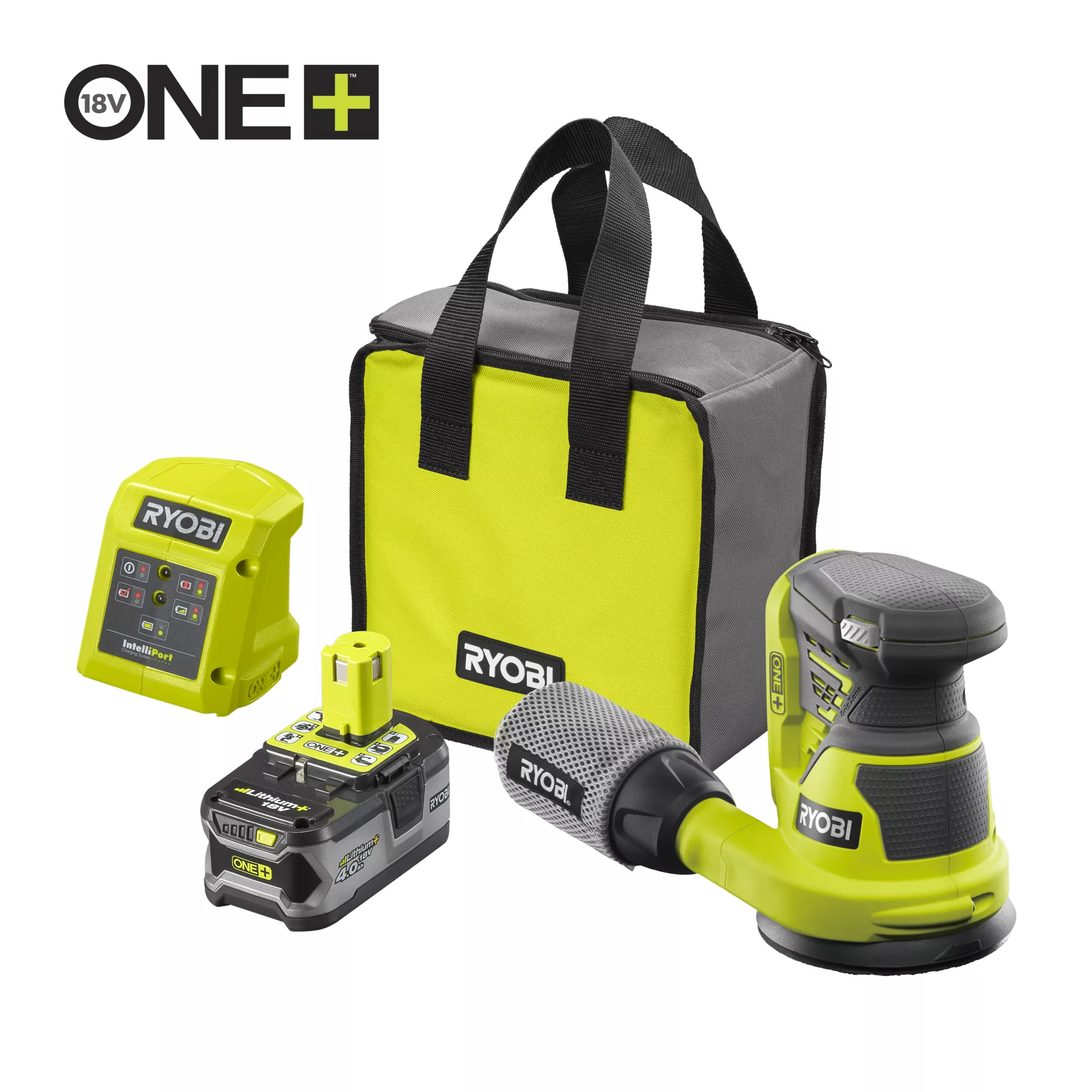 Ryobi One Plus 18V 125mm 4.0Ah Li-ion One+ Cordless Random Orbit Sander R18ROS-140SK 3 Ryobi One Plus 18V 125mm 4.0Ah Li-ion One+ Cordless Random Orbit Sander R18ROS-140SK