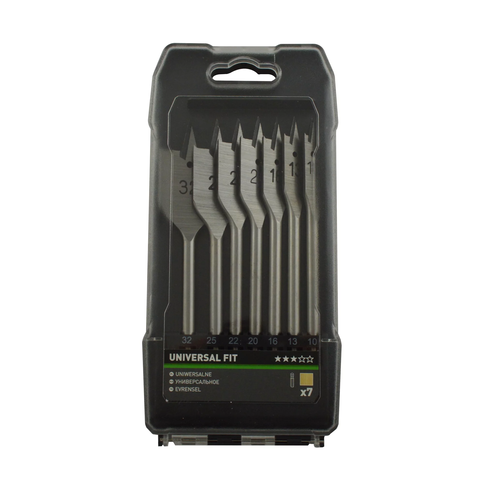 Universal 7 Piece Flat Wood Drill Bit 5 Universal 7 Piece Flat Wood Drill Bit - Image 3