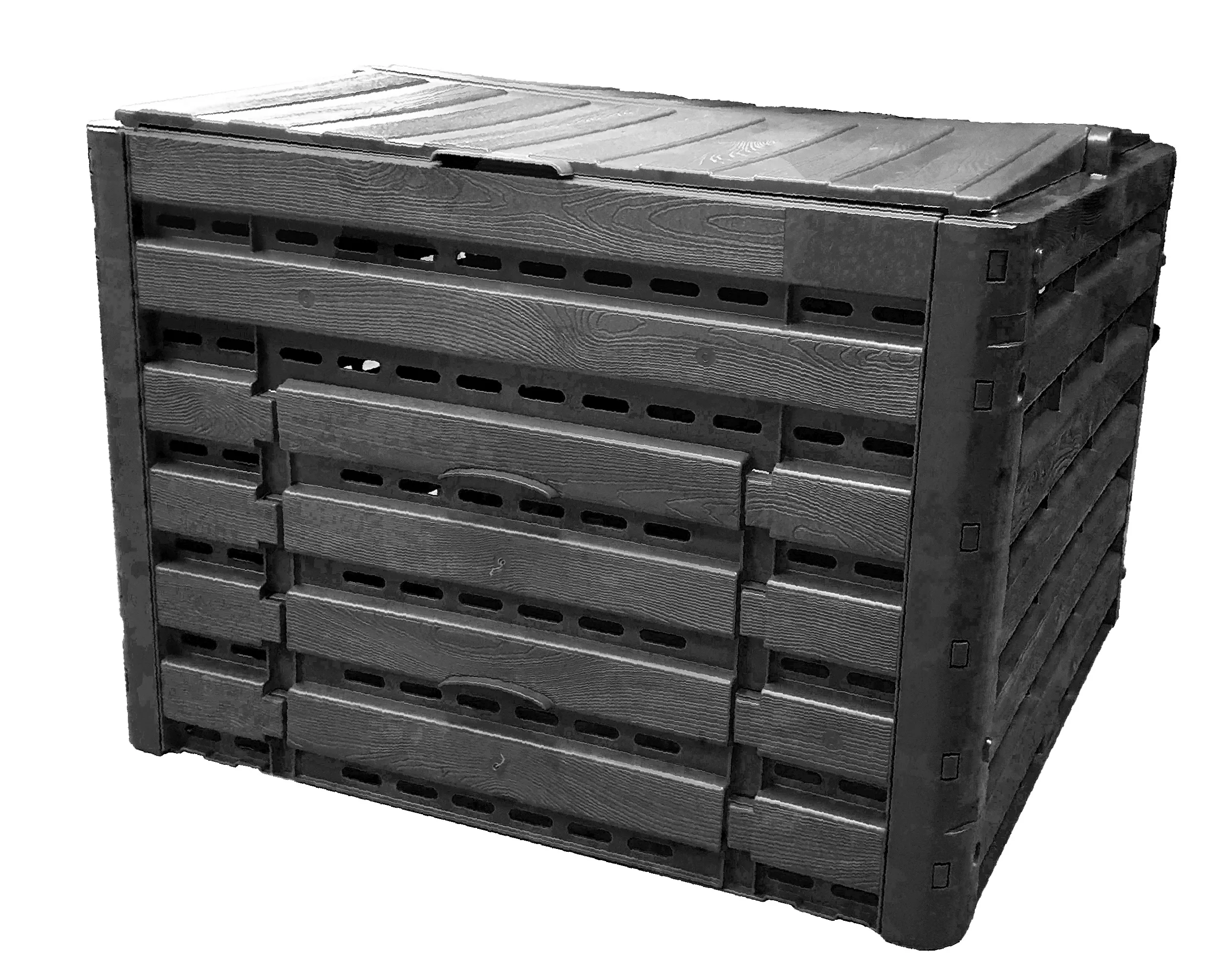 Verve Wood Effect Composter 400L 3 Verve Wood Effect Composter 400L