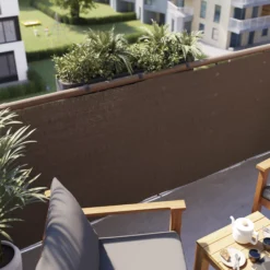 Woven Breeze Brown High-density Polyethylene (HDPE) & Woven Fibre Garden Screen (H)1m (W)3m 13 Woven Breeze Brown High-density Polyethylene (HDPE) & Woven Fibre Garden Screen (H)1m (W)3m -Hozelock Shop woven breeze brown high density polyethylene hdpe woven fibre garden screen h 1m w 3m5059340674476 01i